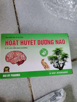 Product Review of Combo 5h Hoạt huyết dưỡng não. Giúp hỗ trợ giảm đau đầu, mất ngủ, tê bì chân tay.Giúp giảm các biểu hiện của thiểu năng tuần hoàn não. Hộp 5 vỉ, mỗi vỉ 20 viên bao đường. hoạt  huyết  dưỡng  não from M** X**n 0