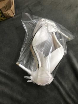 Product Review of N53 Giày cao gót gắn nơ lụa xoàn chéo , gót ngọc cao 9cm Shoes Nữ ( lùi 1sz ) from N**n v** t** 0