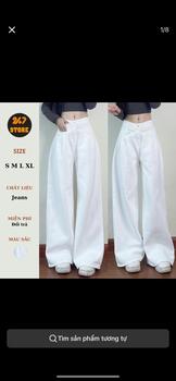 Product Review of Quần Jeans  Suông Nữ Xếp Ly Hai Cạp Kép Phối Túi Trước Chất Jeans Đẹp Pants Women from Q**h 0
