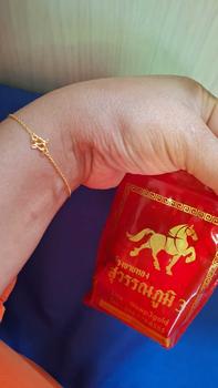 Product Review of PRP. ข้อมือทองคำแท้ 96.5% น้ำหนัก 1 กรัม ลายยอดนิยม SW0202 from พ**า บ**บ 0