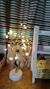 Product Review of Lampu Tidur Model Pohon Ranting Unik Colokan USB / Tenaga Baterai Dekorasi Kamar Kawat Tumblr Led/Led Tree Romantic Night Light Meja Samping Tempat Tidur Hadiah Ulang Tahun Lamp Led Plastik from i**1 0