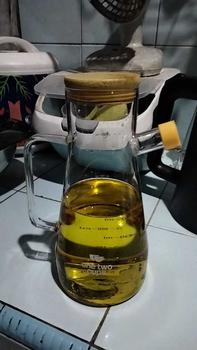 Product Review of Botol Minyak Goreng Borosilicate Glass Wadah Kaca Oil Pot Leak Proof Tutup Kayu 700 ML from ** 0