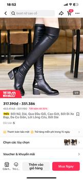 Product Review of Bốt Nữ, Dài, Qua Đầu Gối, Cao Gót, Bốt Đi Xe Đạp, Da Co Giãn, Lót Lông Cừu, Bốt Dài from H**h 0