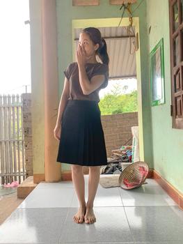 Product Review of Chân váy công sở chất liệu vitex dáng chữ a dài tới gối xếp 6ly dài 50 cm Susuclothing from C** B** Đ** C** 0