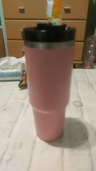 Product Review of แก้วเก็บอณุหภูมิ  เก็บความเย็น-ร้อน สีสันสดใส  30oz/890ml วางซ้อนกันเพื่อรั่ว ไล่โทนสี ขวดสุญญากาศ from p**i 1