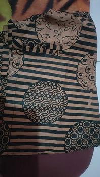 Product Review of Outer Wanita Blezer Kerja Batik Bolak Balik 2 Motif 2 in 1 Real Pict Kancing Blazer Atasan Hitam Casual Kotak Panjang Baju from a**n 0