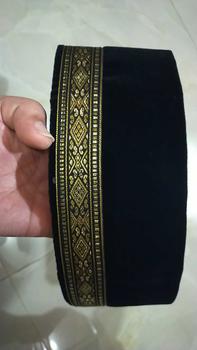 Product Review of Peci Pria model terbaru 2023 Premium Beludru Halus Tebal Nyaman Tinggi 9 Merk BREADSTR List Emas Gold - Songkok Kopiah Hitam Polos Akad Nikah Unik keren Anak dan Dewasa laki-laki perlengkapan sholat bisa bayar di tempat COD Motif Muslim from C**A 0