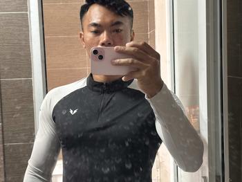 Product Review of Áo Thun Dài Tay Cổ Trụ Bazik Wings W01 Quarter Zip Co Giãn, Giữ Nhiệt Tốt, Thể Thao, Chạy Bộ, Bơi Lội, Sport from Đ** t** g** 0