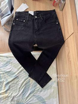 Product Review of Quần baggy cạp cao màu khói Menswear Nam Menswear Nam Pants Có Túi  thường có thể giặt máy thông thường quần jean from h**n 1