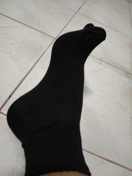 Product Review of (W-011) ซื้อ 5 แถม 5 คู่ !!! ถุงเท้าข้อกลาง ถุงเท้าแถบหนา ถุงเท้าสีสุภาพ (ดำ/ขาว/เทา) เนื้อผ้านุ่ม ใส่สบาย ใส่ได้ทุกโอกาส ผู้ชาย ผ้าฝ้าย Cotton Man ผ้าไหม from เ**e 1