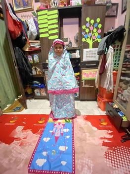 Product Review of SET MUKENA SEJADAH ANAK - MUKENA SAJADAH ANAK 6-9TH Muslim Motif Setelan from S**h A**i 1