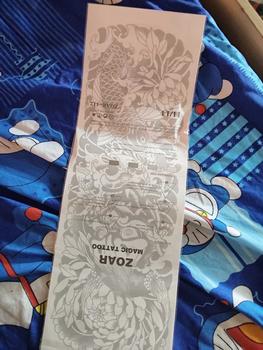 Product Review of ZOAR แทททูกันน้ำ L21A Magic tattoo สติ๊กเกอร์รอยสักสมุนไพร สติ๊กเกอร์รอยสักแบบติดเต็มแขน กันน้ำ กันรอย ยาวนาน กึ่งถาวร แสดงสี เหมือนจริง รอยสักอยู่ได้นาน 2 สัปดาห์ from J**) 3