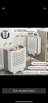 Product Review of [MỪNG 30/4-1/5] Giỏ Đựng Quần Áo Bẩn Gấp Gọn Kèm Miếng Dán Treo Tường Trong Nhà Tắm, Sọt Đựng Quần Áo Bẩn Treo Tường HYGGE Rổ SP2014 from Q**h A** S**p 2