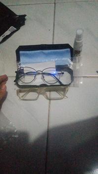 Product Review of (BELI1 GR4T1S 1)FRAME KACAMATA BESI CAT EYE QINAN SERIES Bluecromic Frame Perempuan Antiradiasi Blueray Cewek Lensa Photocromic Glasses Eyewear from 𝑰**𝒐 3