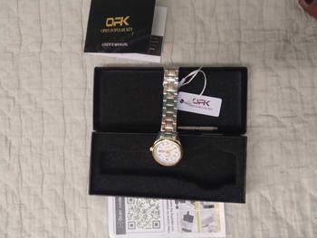 Product Review of OPK Watch for Women Original Relo Number Waterproof Luminous Stainless Calendar Gold Silver Blue Black Elegant Mini Dial Quartz Watches With Box 8110 from M**♈ 1