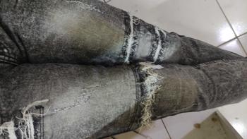 Product Review of Celana jeans denim pria motif sobek straigh slim ripped Stretch Panjang Fit Slimfit Skinny from M**_ 0
