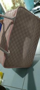 Product Review of DEVILA LUXURY NUDE PINK BOXES WATERPROOF TRAVEL BAG MEDIUM SIZE - Tas Koper Motif Kotak Mewah Murah Perempuan Mudik from o**o 2
