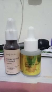 Product Review of [Beauty Lux Skin] [2pcs] DNA SALMON Mochi Skin Serum + Miraculous Peeling Serum | Perawatan Tanda Penuaan Anti Aging Eksfoliasi Pencerah Wajah from u**4 1