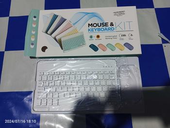 Product Review of [คีย์บอร์ดไทย] ใหม่แบ็คไลท์ไล่โทนสี Bluetooth keyboard,เมาส์ไร้สาย,คีย์บอร์ดiPad,เหมาะสำหรับแท็บเล็ตAndroid IOS x34nubwo from 🇹**🇭 0