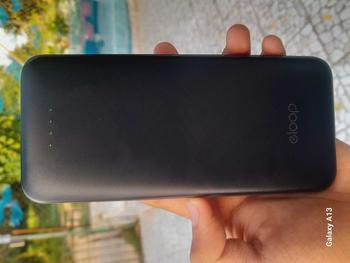 Product Review of [รับประกัน1ปี] Eloop E33 / E33 Line แบตสำรอง 10000mAh ชาร์จ 2.4A 12W Powerbank มีสายชาร์จในตัว Type C และ L-Cable พาวเวอร์แบงค์ เพาเวอร์แบงค์ ของแท้ 100% Power Bank from น**ツ 0