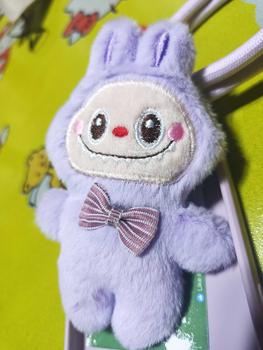 Product Review of Cute Plush Doll Purple Blue Pink Green Brown Labubu Pendant Adjustable Mobile Phone Chain Anti Loss Lanyard Cartoon Phone Straps for Mobile Phone Decoration Accessories Smartphone Cellphone from M**n 2