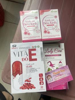 Product Review of -Combo 1 hộp Viên uống bổ sung nột tiết Vita E đỏ hoa anh thảo +2 hộp Trinh Nữ Điều Kinh. Giúp da sáng mịn cân bằng nội tiết, điều hoà kinh nguyệt, hỗ trợ tốt thả bebe(tặng 1 chai Ddvs Lady care  150ml) from K**😍 0
