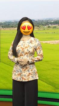Product Review of Hân Nguyễn Áo Bà Ba - B.A01 (ÁO LẺ) Áo Bà Ba Dây Kéo Hoa Gió Cổ Tròn tay dài Nữ Top Women Sơ Mi from h**t 1