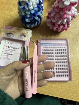 Product Review of Mlen Diary - Lông Mi giả Anime Baby Manga Hoạt Hình Mi Giả Tách Sợi, Mi Cụm Dễ Dùng, Có Thể Tái Sử Dụng Được Nhiều Lần Trang Điểm Mi Anime Em Bé Mi Bạch Nguyệt Quang from C** 3