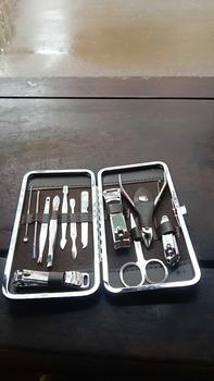 Product Review of bộ bấm móng 12 món vỏ da sang chảnh from H**h 0