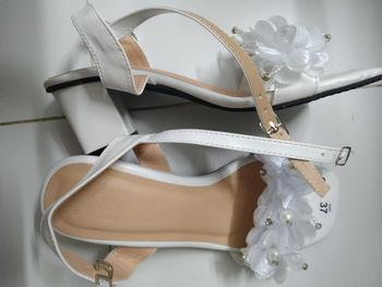 Product Review of G04 Giày cao gót đế vuông quai voan đá 5 phân, sadal nữ quai bèo óng ánh. Shoes vừa hạt DéP Quai Hậu Jean from n**7 1