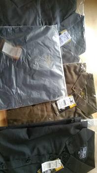 Product Review of PAKET 4PCS CUMA 100RIBU KEMEJA POLOS PRIA LENGAN PENDEK Army Biru Fit Grey from a**k b**a 0