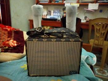 Product Review of loa karaoke sk 2039kèm 2 mic không dây mic sạc có quai sách tiện lợi Loa kệ sách Củ Loa Nghe Nhạc Kem from h** 0