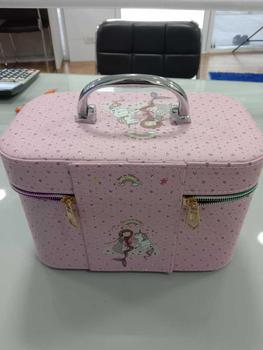 Product Review of BEU051 กระเป๋าเครื่องสำอาง มี 3 sizeให้เลือก วัสดุผ้า PUกันน้ำ มีหูหิ้วซิปอย่างดีกล่องเก็บเครื่องสำอางกันน้ำ กระเป๋าเดินทาง from S**g 1