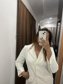 Product Review of Hello Moderne 4651-4650 Terno Set Blazer Trouser FREE SIZE S-L 3/4 Fold Suit Women  Button  Comfort Polyester Long Sleeve Plain  Basic Womenswear Overalls Lady Pants Minimalist Longsleeve from a**e 3