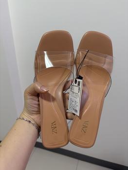 Product Review of Guốc quai mica đế thấp gót vuông thời trang from A**ư 0
