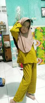 Product Review of K&K FASHION/Setelan anak kekinian/set kids korea/Livina Set kids/setelan anak viral/Setelan terbaru/crinkle Air Flow/Setelan murah meriah/Lengan Serut/setelan lucu/modis/casual/bisa COD Polos Kids Celana Fashion Pakaian from C**a R**i 1