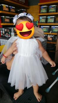 Product Review of Summer Baby Clothes Newborn Jumpsuit Baby Romper Girls Bow Solid Color Lace Sling Dress 0-2 Years Old from L**️ 0