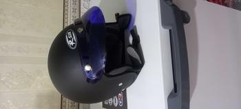 Product Review of Helm Bogo Polos Pria Wanita  Hijab Friendly Terbaru Retro Pet SNI Kaca Motorcycle from Z**9 0