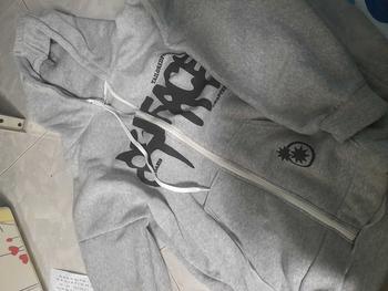 Product Review of Áo nỉ hoodie form rộng tay bồng phối vai Nữ Top Women in 2 mặt - Chữ Chảy from c**c 2