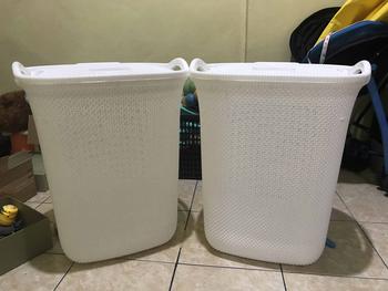 Product Review of KERANJANG BAJU PLASTIK CLUB RATTAN / CHLB 801 / LAUNDRY BASKET RATTAN CLUB CHLB 801 / LAUNDRY BASKET RATTAN MURAH Pakaian Biru Pakaian from T**p 0