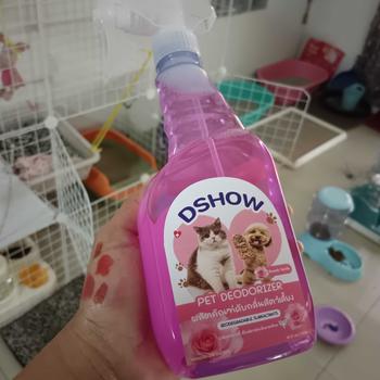 Product Review of DShow สเปร์ยดับกลิ่น น้ำยาดับกลิ่น ขนาด 500มล. ดับกลิ่นฉี่หมาแมว กลิ่นเหม็น กลิ่นภายในรถยนต์ (Deodorizer) from ป**า 1