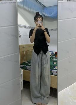 Product Review of Quần Jeans Ống Rộng Phong Cách Hàn Quốc KARA 498- Chất vải dày dặn, thoải mãi, dễ phối đồ from n** đ** n** t**n g**g 0
