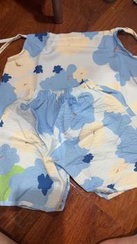 Product Review of เสื้อผ้าเด็ก ชุดแฟชั่นเด็กผู้หญิง เซตสายเดี่ยวเด็ก สไตล์ลายสีน้ำ เนื้อผ้านุ่มใส่สบาย  ไซส์ 1-7ปี from B**y P**a 0