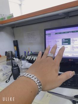 Product Review of PTNACC lắc tay cuban khoen lật đính đá phù hợp nam giới và phụ nữ . Hợp kim xi from k**h 0
