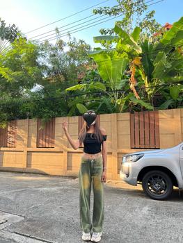 Product Review of ️ Sweet กางเกงยีนส์  สายฝอ ฟอกสนิม ทรงขากระบอก ขายาว 40 นิ้ว ยีนส์Straight / 223 กางเกง from น**ล 0