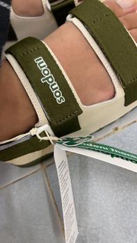 Product Review of Giày Sandal Nữ Quai Ngang Đế Êm Chống Trơn, Dây Dù, Màu Xanh Rêu Size 36-40 - Sandani Quai Hậu depnuhottrend 2025 DéP Shoes from M**n 0