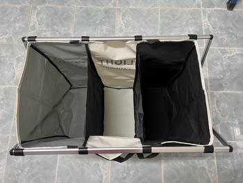 Product Review of ตะกร้าผ้า แบบ2และ3ช่อง สำหรับแยกสีผ้า พร้อมขาตั้ง ประกอบง่าย ตะกร้าใส่เสื้อผ้า from J**t ** 1