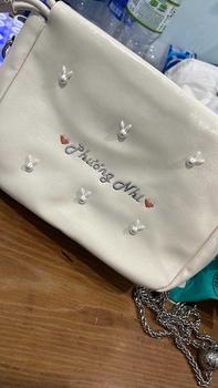 Product Review of Túi đeo chéo nữ GENBAG túi đeo vai phối dây xích đi tiệc đi chơi sang chảnh thời trang TX04 Kem Da from P**g N** 0