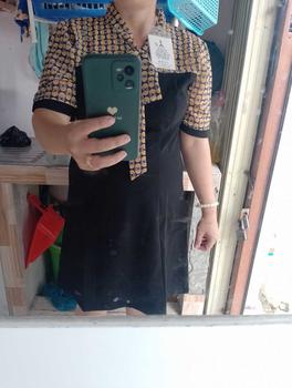Product Review of Váy trung tuổi chất liệu cao cấp size từ 40 tới 72kg, phom váy chữ A che eo cực tốt. Women Dress Nữ Kem from T**g H**g P**g 0
