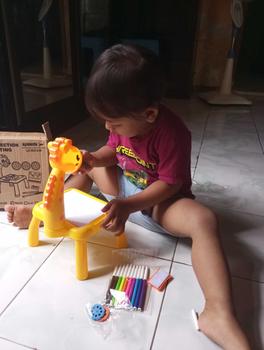Product Review of Meja Belajar Projector Painting Meja menggambar Anak Mainan Furniture Edukasi Melukis Mewarnai Anak SPEEDS 025-3 from 🍓**🍒 2